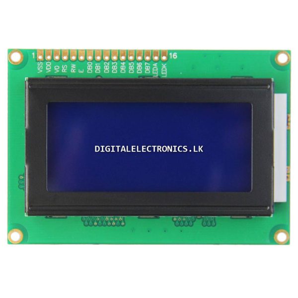 1604 16x4 Character LCD Display Module with Blue Backlight