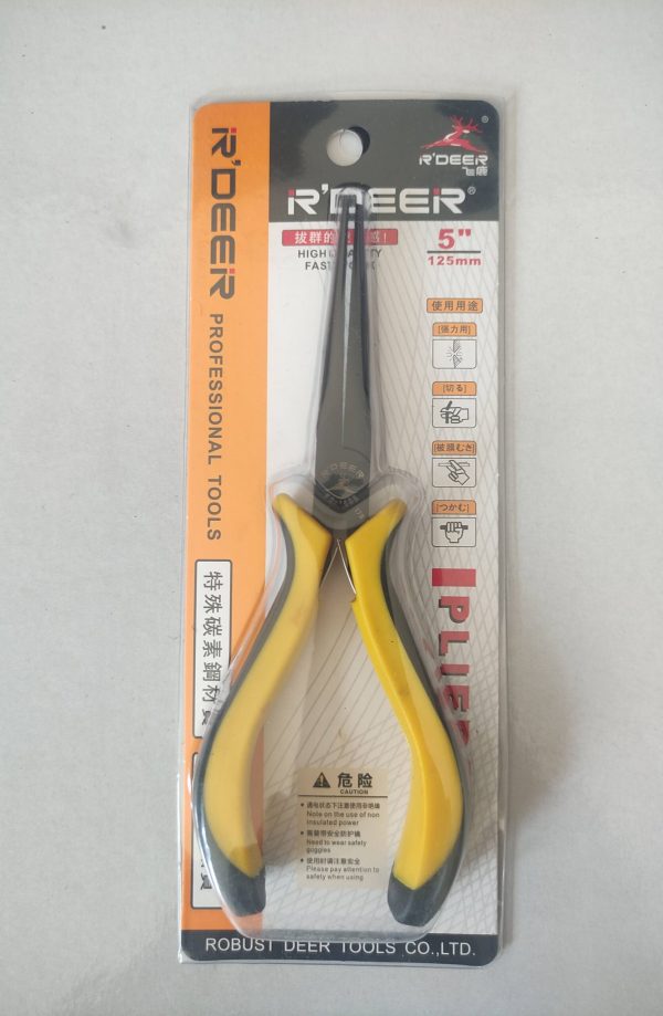 R'DEER 95-1505 Round Nose Pliers 5"/125mm
