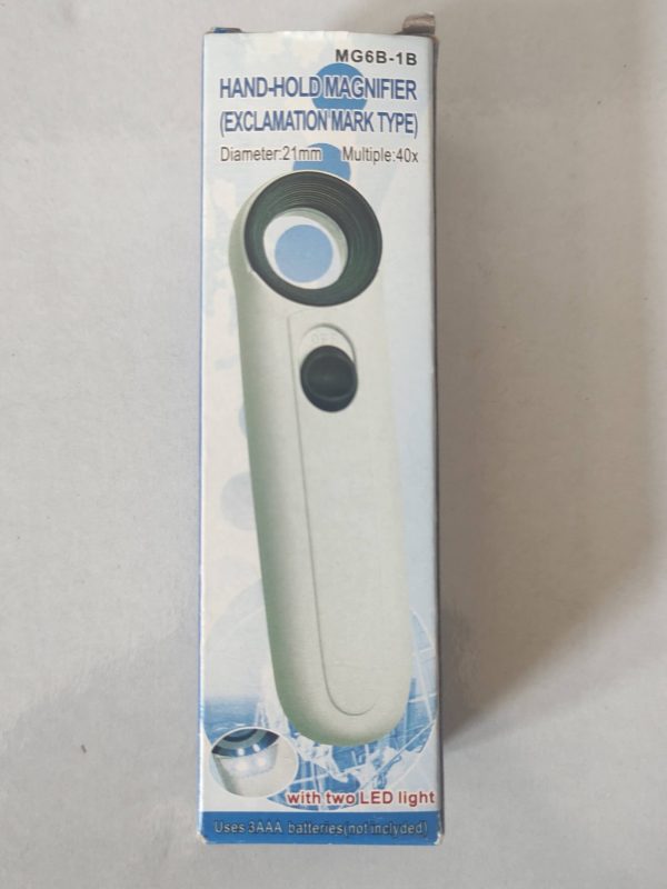Hand-Hold Magnifier with LED ( 40x )