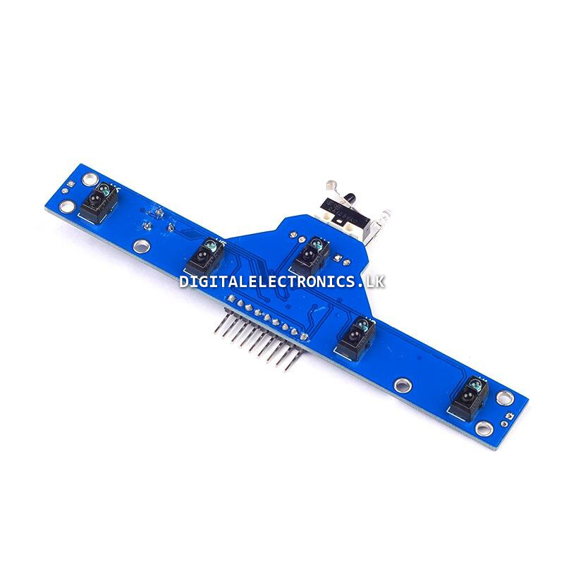 5 Way IR Sensor Array with Obstacle and Bump Sensor – Digitalelectronics.lk