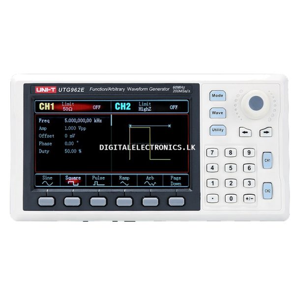 UNI-T UTG962E 60MHz Dual-Channel Waveform Generator